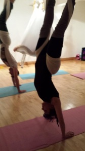 Yoga handstand